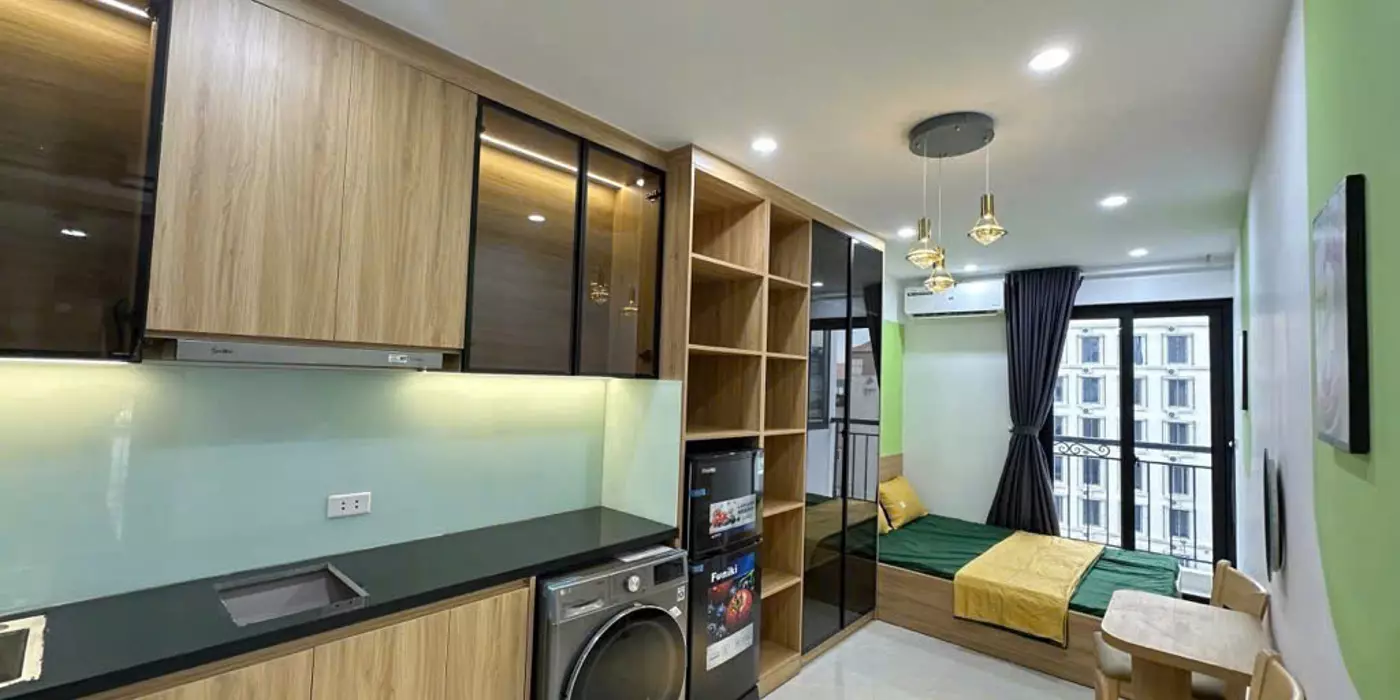 Siêu Phẩm căn Hộ Dịch vụ ĐẠI TỪ, Hoàng Mai - CCMN 7 tầng thang máy, 100m2, mặt tiền 6.6m giá chỉ