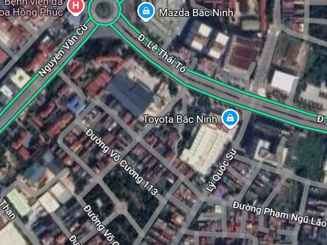 Làn 2 lê thái tổ - sau toyota - võ cường, thành phố bắc ninh