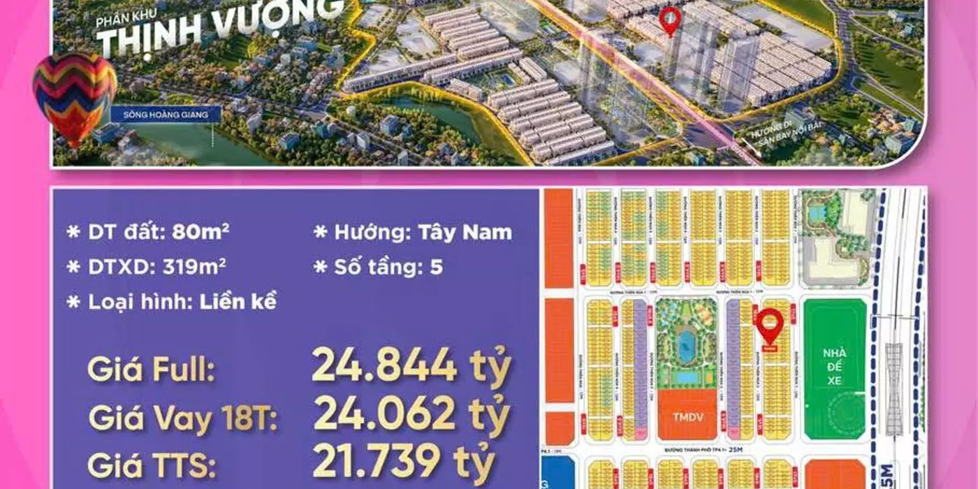 Chỉ từ 7 tỷ sở hữu ngay cặp đôi Penthouse mặt đất 80m siêu hot tại VIN CỔ LOA
