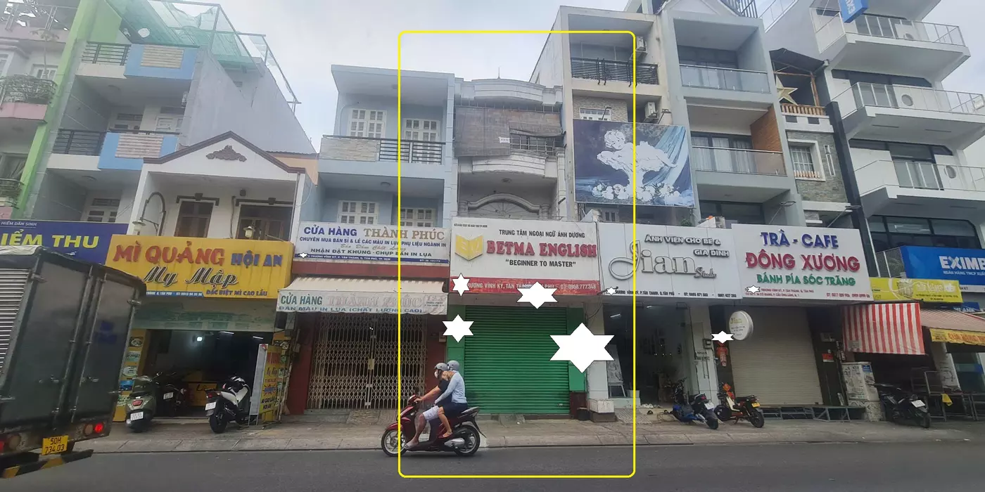 Cho thuê nhà Mặt tiền Trương Vĩnh Ký 76m2, 2Lầu - GẦN NGÃ 4