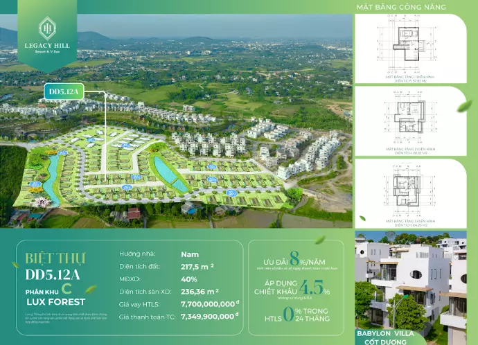 BÁN BIỆT THỰ KHÔNG GIAN XANH VEN ĐÔ VỚI CHỈ 45P DI CHUYỂN