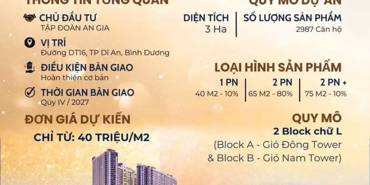 Chính thức nhận Booking The Gió Riverside của An Gia Group, ưu đãi chọn căn đẹp giá tốt, Đợt 1 chỉ