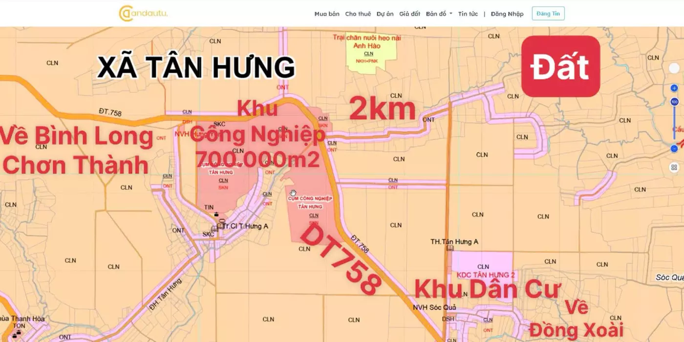Chính Chủ Bán 1,200m2 Đất Đường Xe Tải Thông Thẳng Khu Công Nghiệp 70ha 186tr
