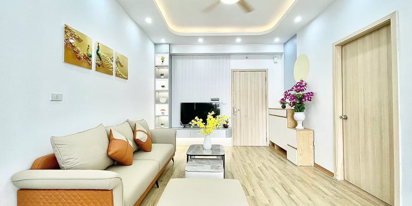 Cần bán gấp căn hộ 68m2 2 ngủ full nội thất mới, giá rẻ nhất tòa HH03F KDT Thanh Hà Mường Thanh