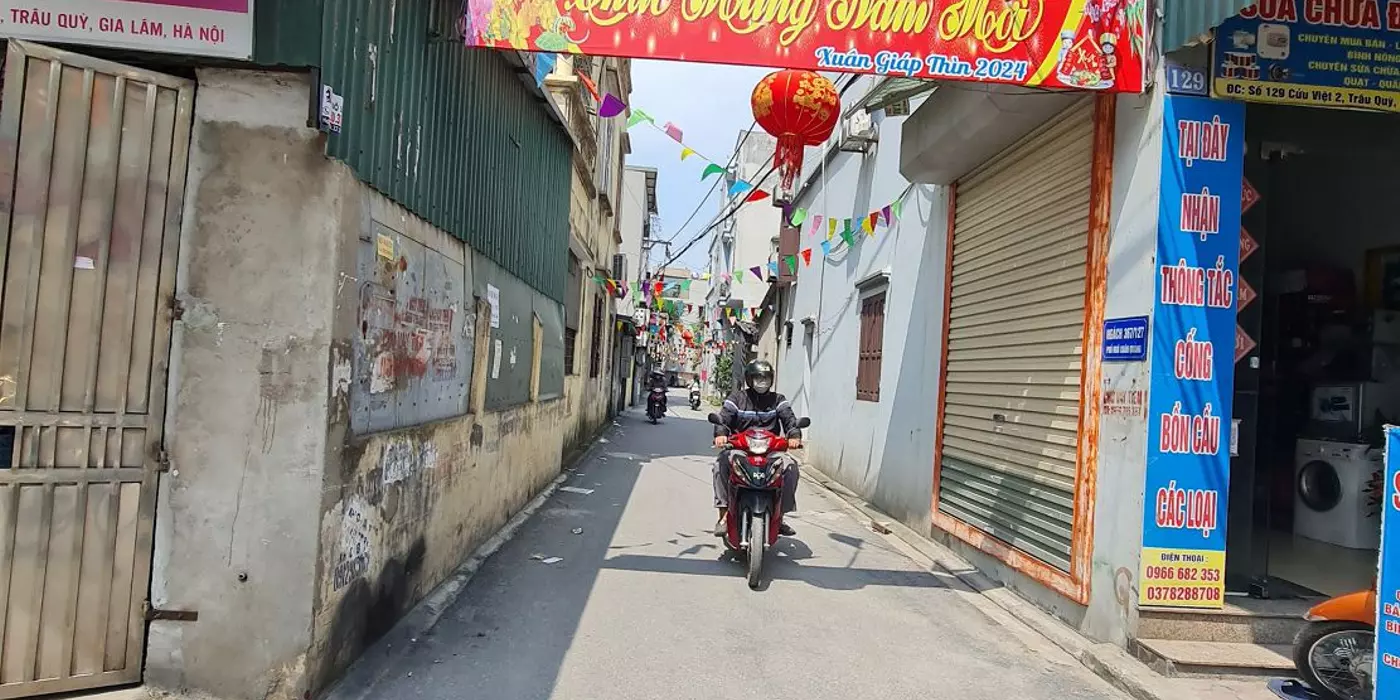 5 tỷ x tiểu học nhận nhà ở ngay tại Trâu Quỳ, Gia Lâm. Sổ 51m2 full thổ cư.