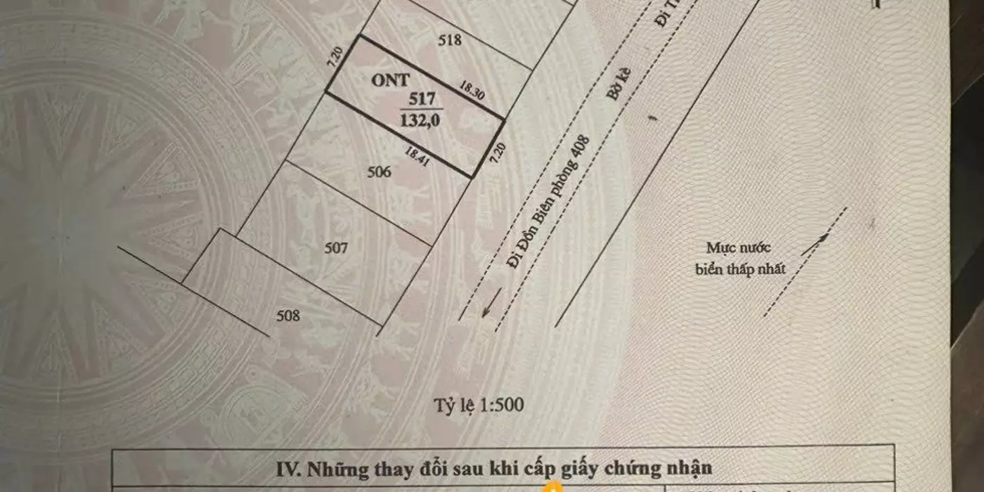Bán đất thổ cư view biển – 132m² – Ninh Hải, Ninh Thuận