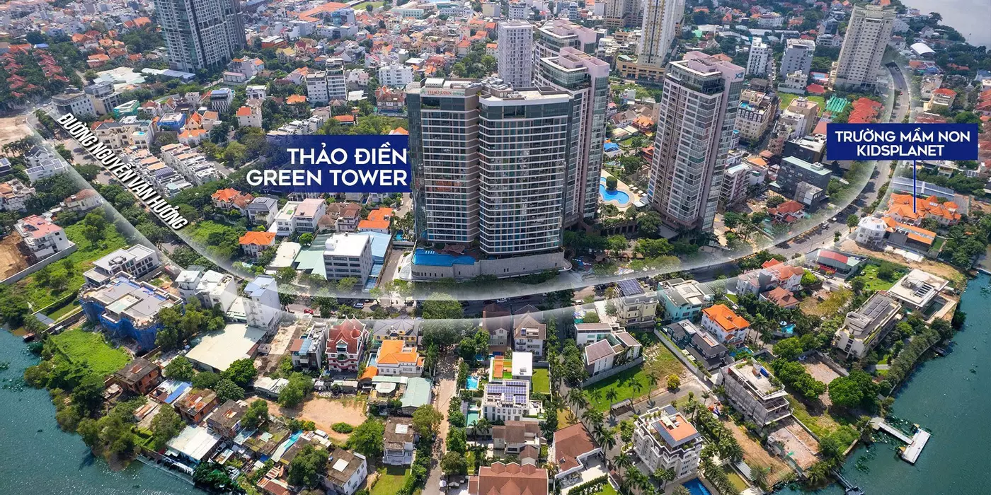 Bán Penhouse Thảo Điền Green Nguyễn  Văn Hưởng Thảo Điền 400m2 cạnh Ga Metro Vincom chỉ 230