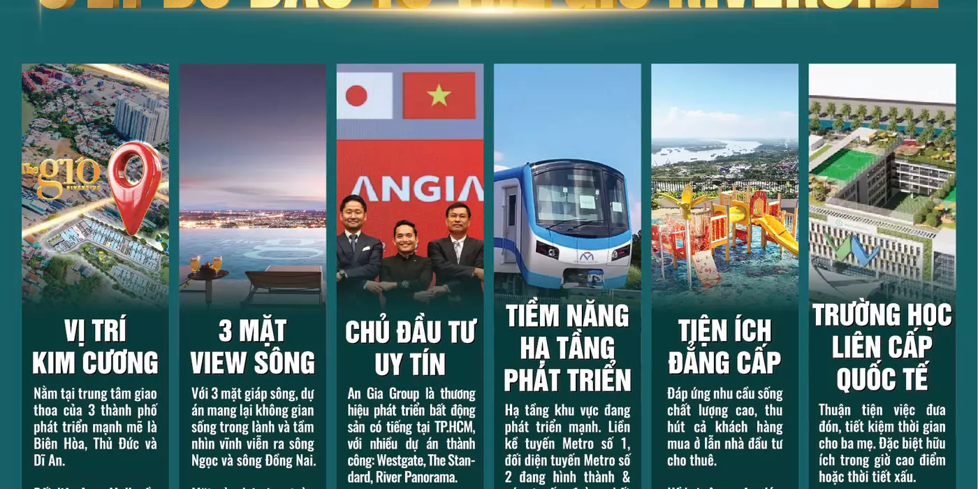 Tất Cả Về Dự Án The Gió An Gia  Khu Phức Hợp Cao Cấp Ven SôngTiến Độ Dự Án The Gió Riverside Bình