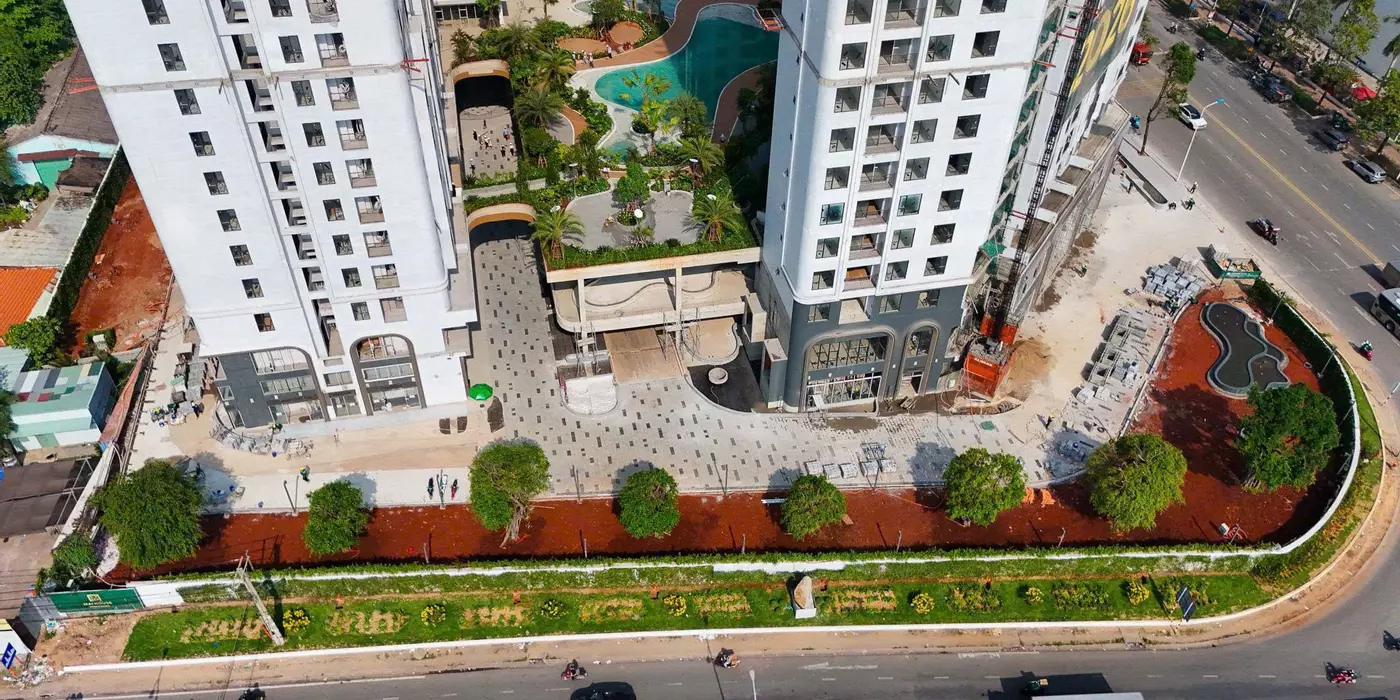 Căn hộ từ 1 đến 3 phòng ngủ diện tích từ 54 đến 96m2