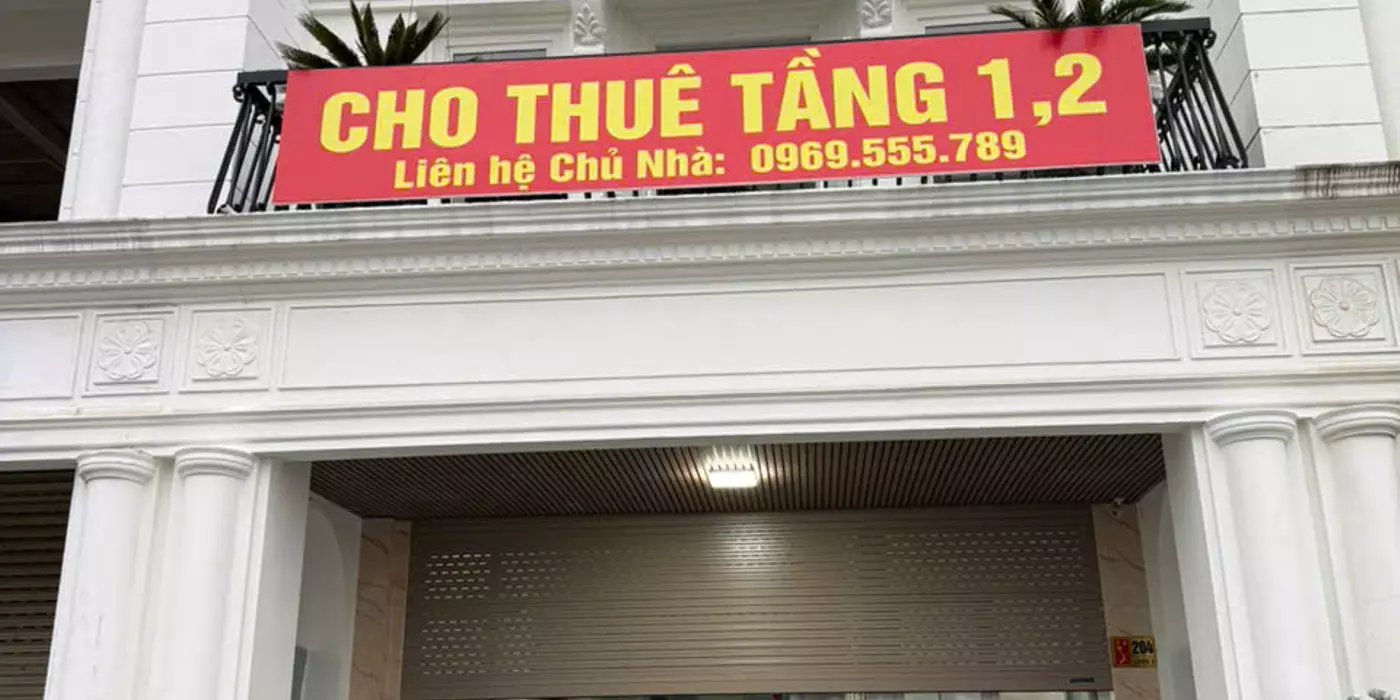 CHÍNH CHỦ CẦN CHO THUÊ MẶT BẰNG TẦNG 1 VÀ TẦNG 2 TẠI KHU ĐÔ THỊ LOUIS CITY ĐẠI MỖ, PHƯỜNG ĐẠI MỖ,