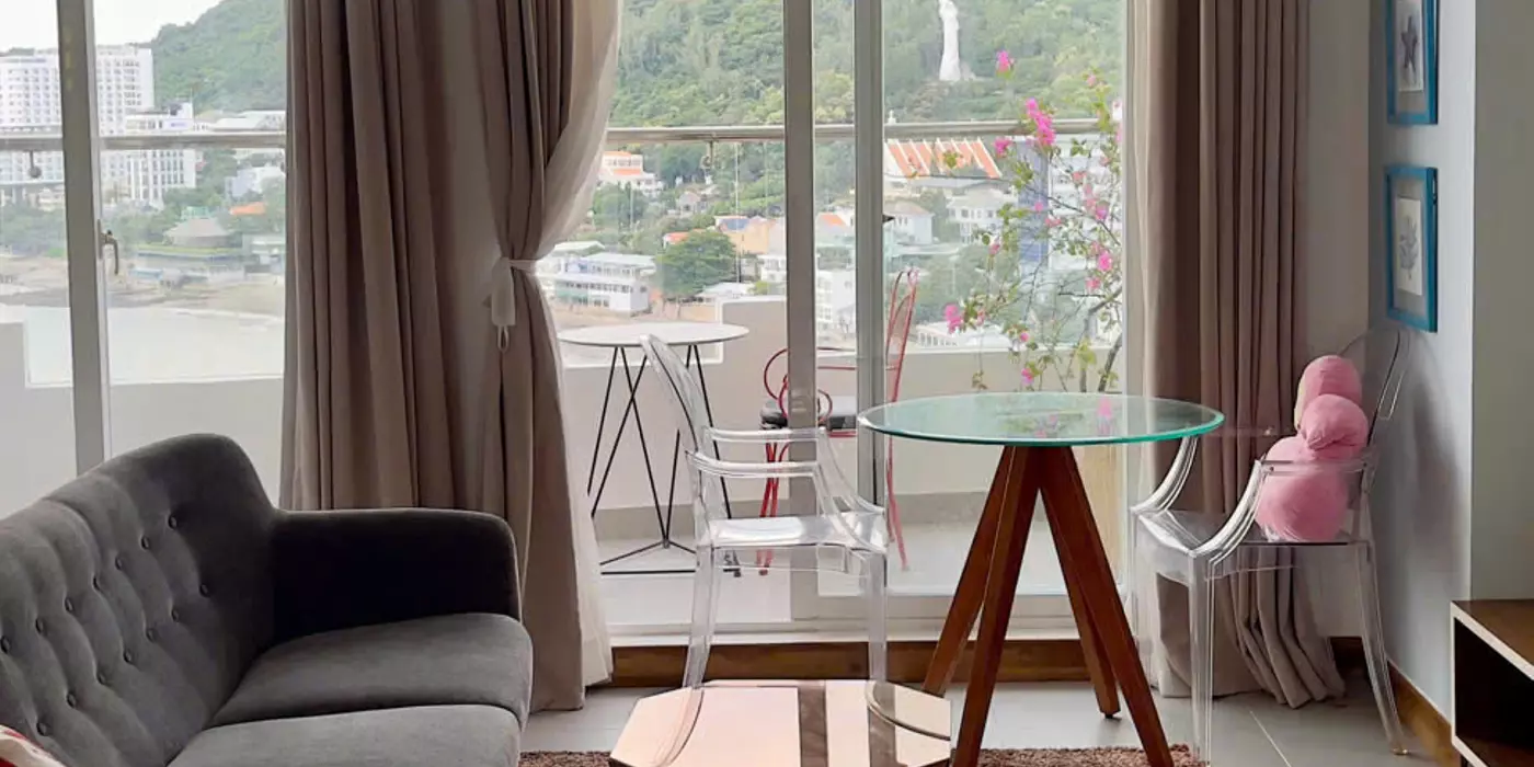 CHO THUÊ CĂN HỘ VIEW BIỂN TRỰC DIỆN 180 độ PHƯỜNG 5, THÀNH PHỐ VŨNG TÀU CHỈ 8TR/ THÁNG