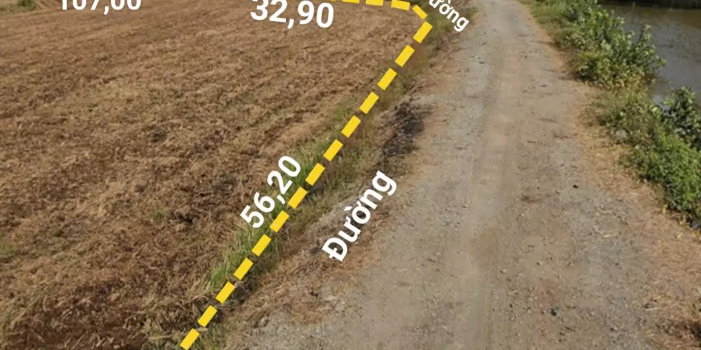 Bán đất mặt tiền 84x117m giá 3 triệu/m Đường Kênh 3
