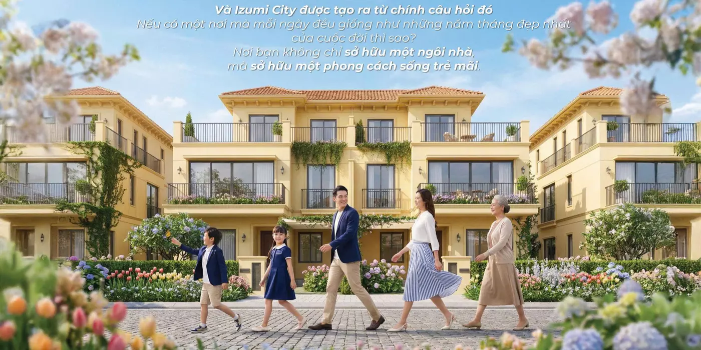 BÁN BIỆT THỰ IZUMI CITY - 114M2  – GIÁ TỐT 7 TỶ 600 TRIỆU