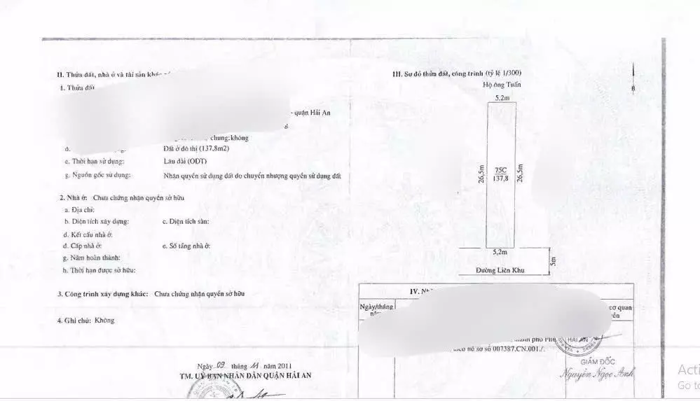 BÁN ĐẤT MẶT ĐƯỜNG THƯ TRUNG – VĂN CAO – HẢI AN – LÔ ĐẸP KINH DOANH – GIÁ TỐT