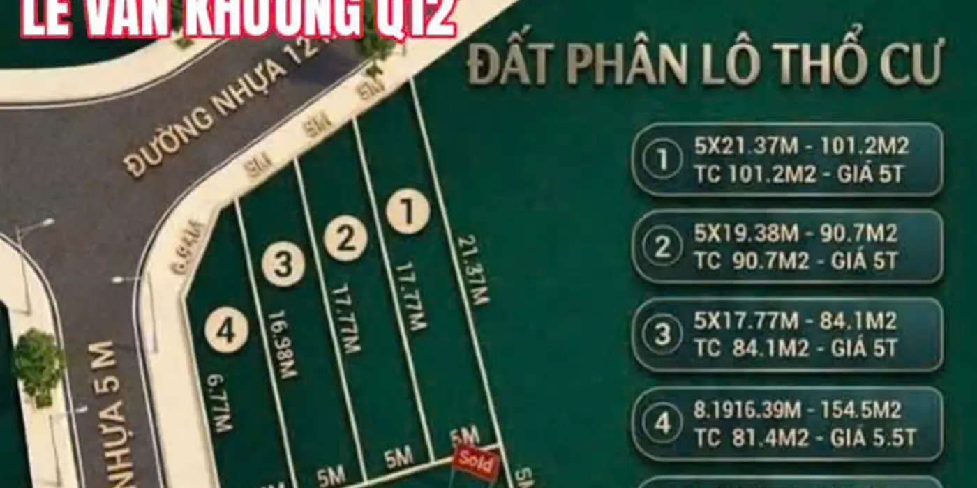 8 LÔ MẶT TIỀN NHỰA – GIÁP Q12 – GẦN CHỢ GẤU & NHÀ THỜ TÂN ĐÔNG – TỪ NHỈNH 4 TỶ