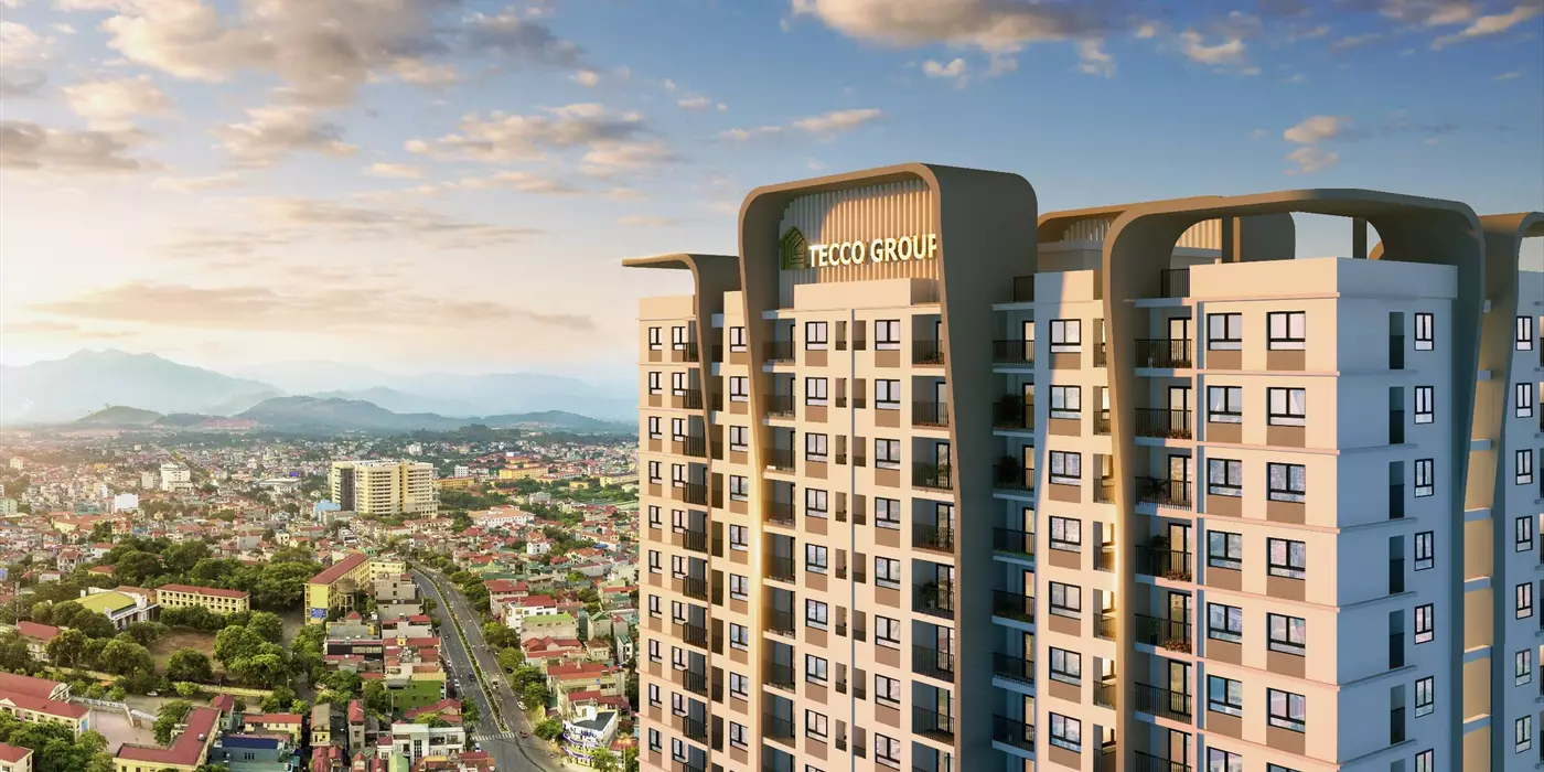 Tecco Elite City – bán/thuê căn hộ 1 phòng khách/bếp, 2 phòng ngủ/nhà tắm/ ban công- Đã có sổ hồng.