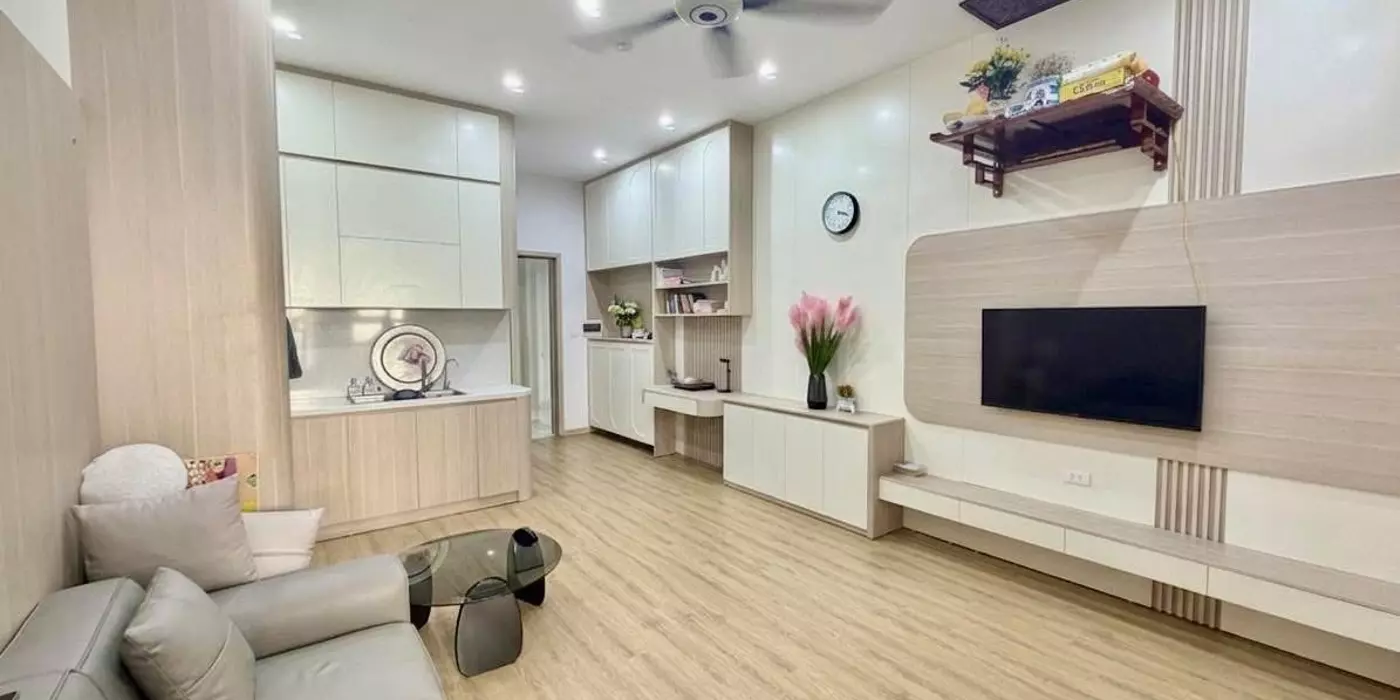 Căn hộ 1 phòng ngủ Full nội thất cao cấp tại KĐT Thanh Hà