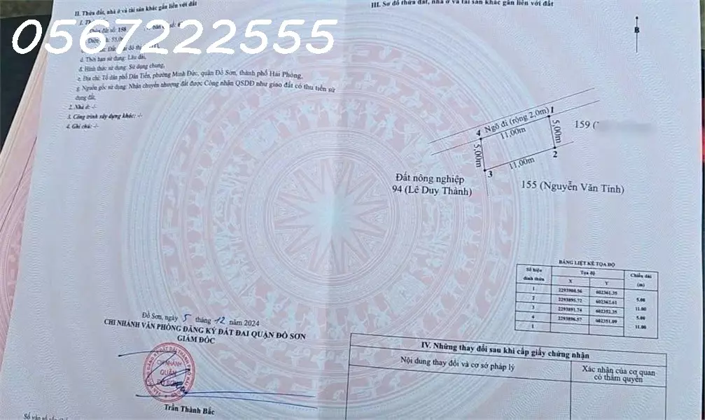 Bán đất Dân Tiến, Nam Đồ Sơn giá chỉ hơn 6xx triệu - ZALO 0567 222 555