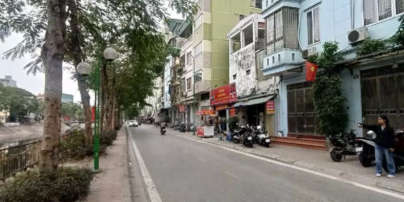Bán đất mặt phố sông sét 104M 2 vỉa hè ô tô dừng đỗ kinh doanh hoàng mai