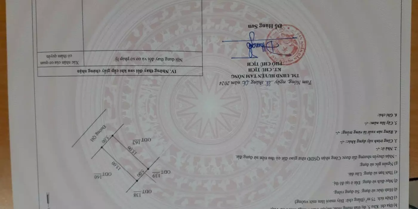 ĐẤT ĐẸP- GIÁ TỐT CHÍNH CHỦ CẦN BÁN NHANH LÔ ĐẤT TIỀM NĂNG TẠI Huyện Tam Nông, Phú Thọ