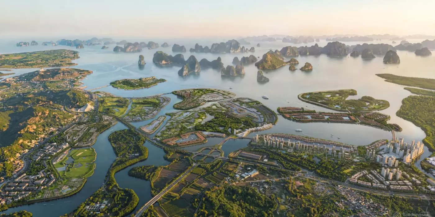 Bán biệt thự song lập Vinhomes Global Gate Hạ Long, view quan kỳ quan thế giới. DT 162m², mặt tiền
