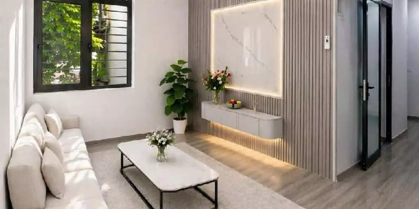 tập thể mai dịch 50m 2 ngủ full nội thất giá 3,986 tỷ tầng 2 lô góc,ô tô đỗ,gần phố