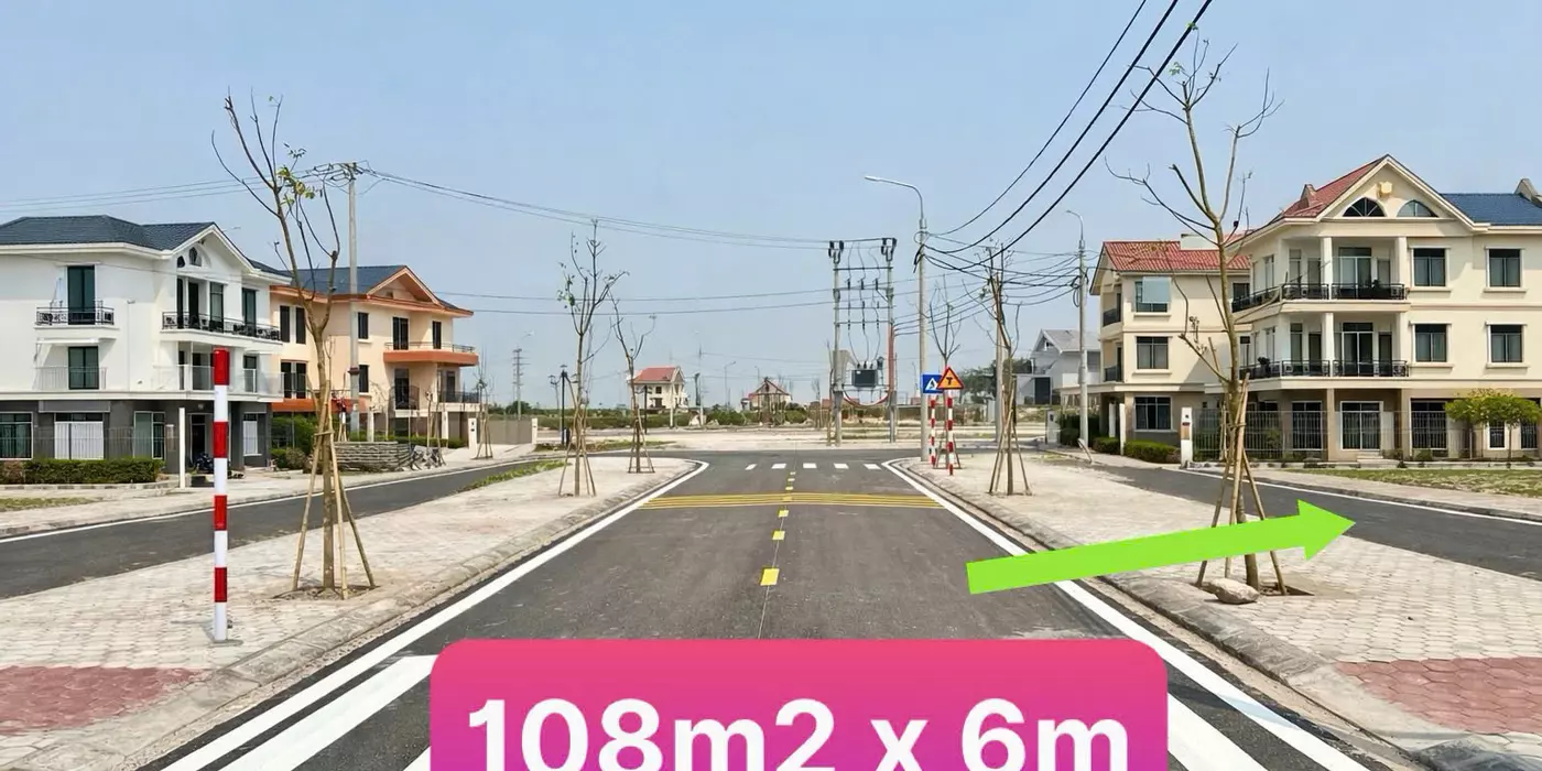 Chỉ 1.x tỷ đất quất lâm 108m2 mặt tiền 6m sát khu công nghiệp 400ha và quảng trường biển