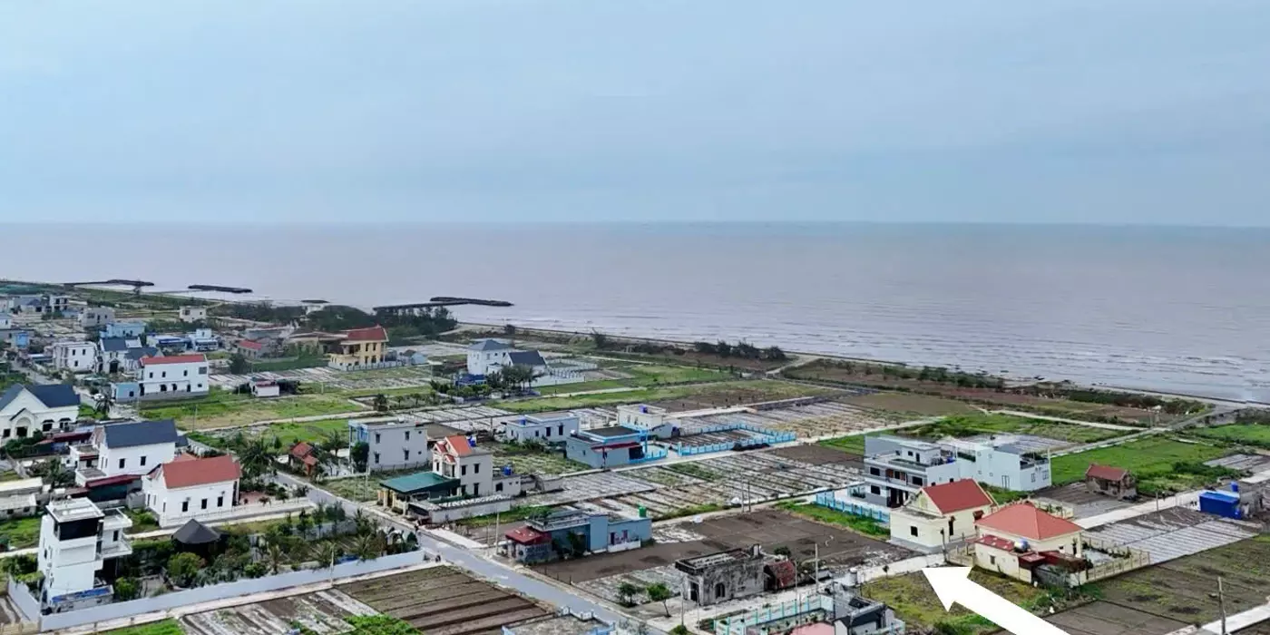 Mặt tiền 6m chỉ nhỉnh 1 tỷ bán đất quất lâm giao phong 85m2 vài bước chân ra bãi tắm