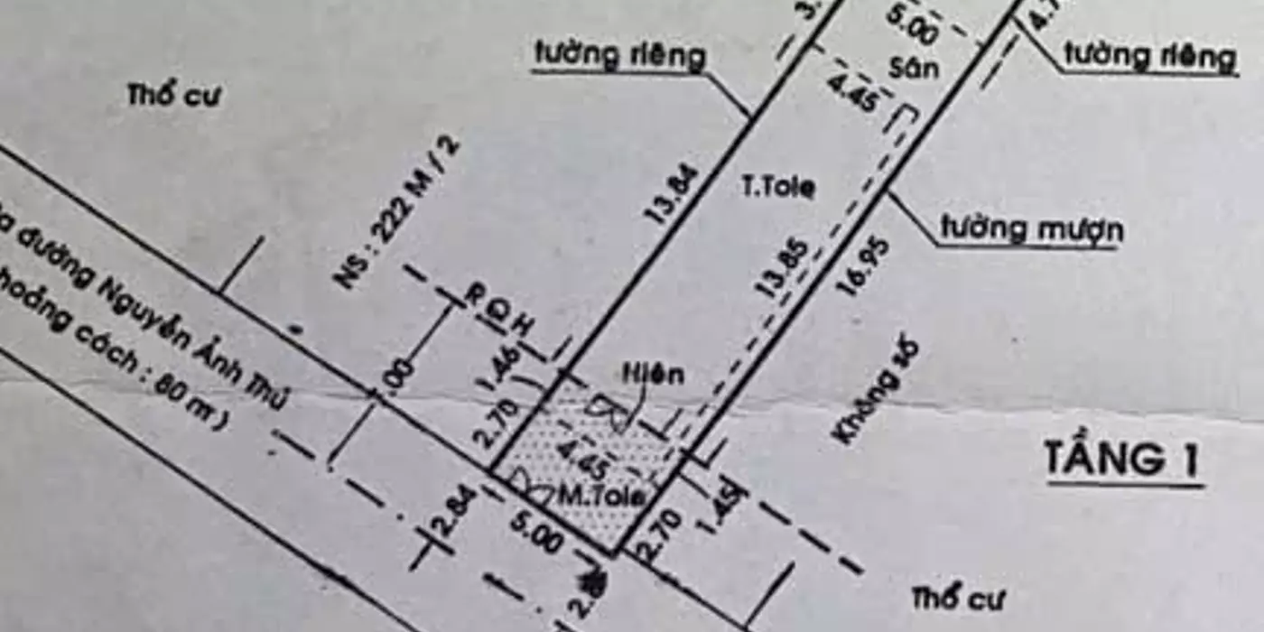 MẶT TIỀN TRUNG MỸ TÂY – NGANG 10M HIẾM – SÁT NGUYỄN ẢNH THỦ