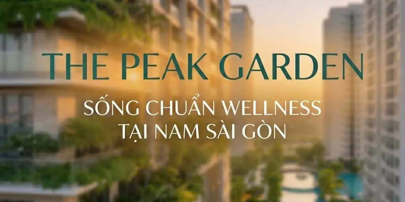 CĂN HỘ WELLNESS TẠI Q7 – KHÔNG GIAN SỐNG TINH CHỌN  THE PEAK GARDEN GIÁ TỪ 75 triệu/m2, 15% KÍ HĐMB