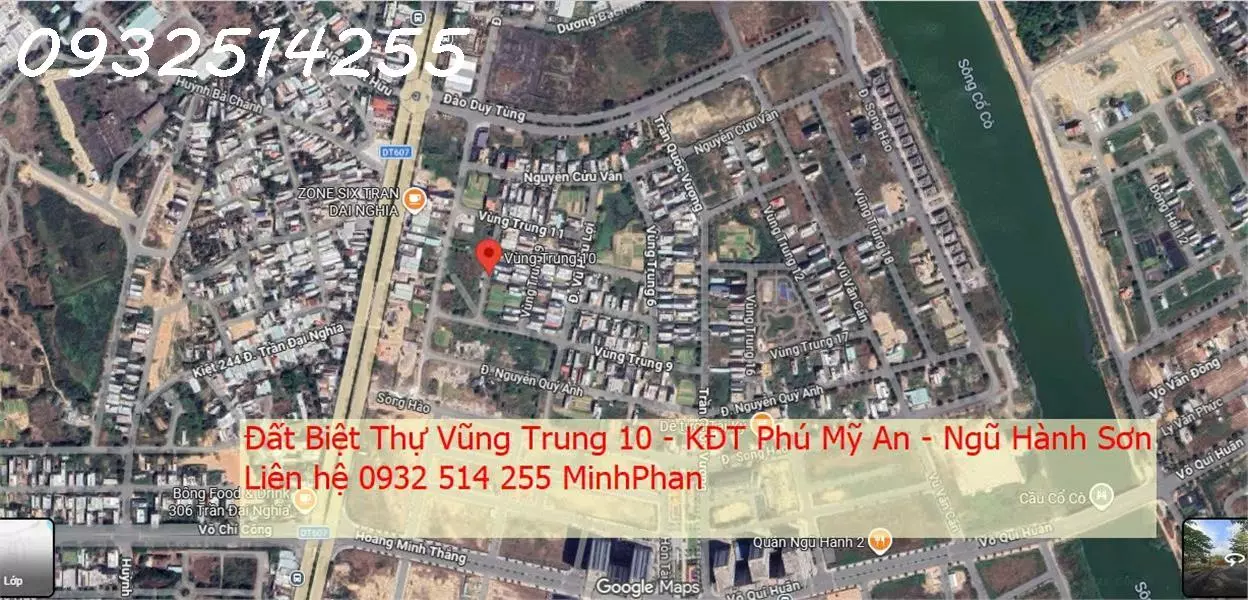 Chính chủ cần bán nhanh Lô đất Biệt Thự Khu Đô Thị Phú Mỹ An - Ngũ Hành Sơn - 300m2 - Đường 7m5 -
