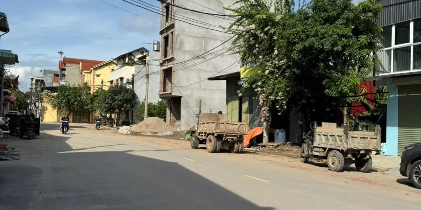 Bán Đất Thôn Cõi, cổng chính khu công nghiệp Tam Dương 1, Vĩnh Phúc 106m, 1tỷ 7, kinh doanh.