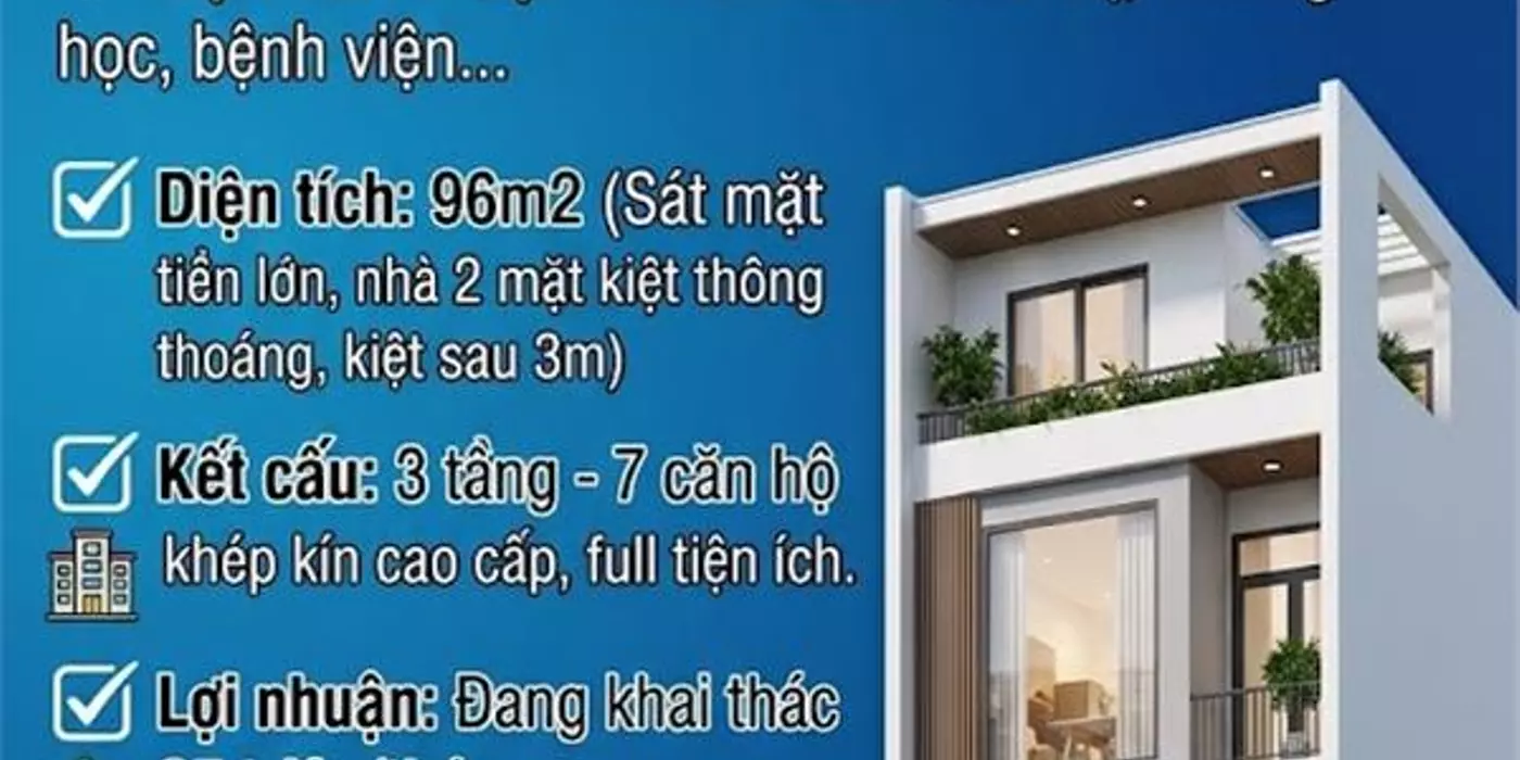 Toà Căn Hộ Thu Nhập 300tr/Năm - Đường Điên Biên Phủ - Giá Bán Chỉ 7 tỷ xxx - Kiệt ô tô 6m - Thanh