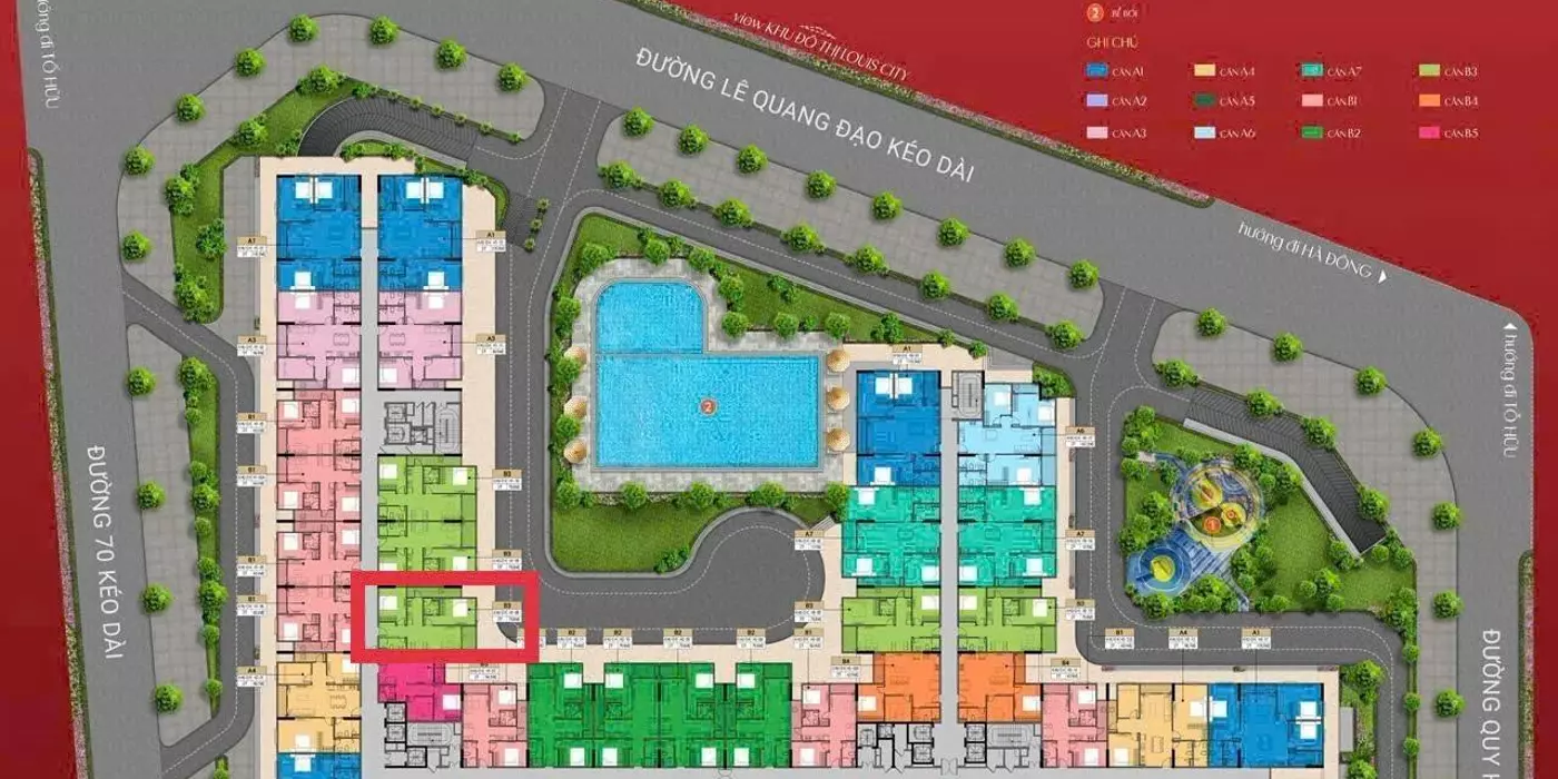 Bán căn góc tầng trung 75.8m2 -2PN(2WC) dự án Hausman Premium Residences đường Lê Quang Đạo, Đại Mỗ