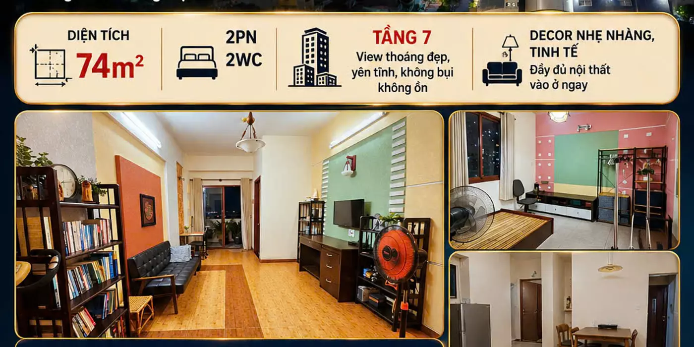 Mặt tiền Huỳnh Thiện Lộc – Lũy Bán Bích đắc địa, Căn hộ lầu 7 Chung Cư Khang Phú - Quận Tân Phú,