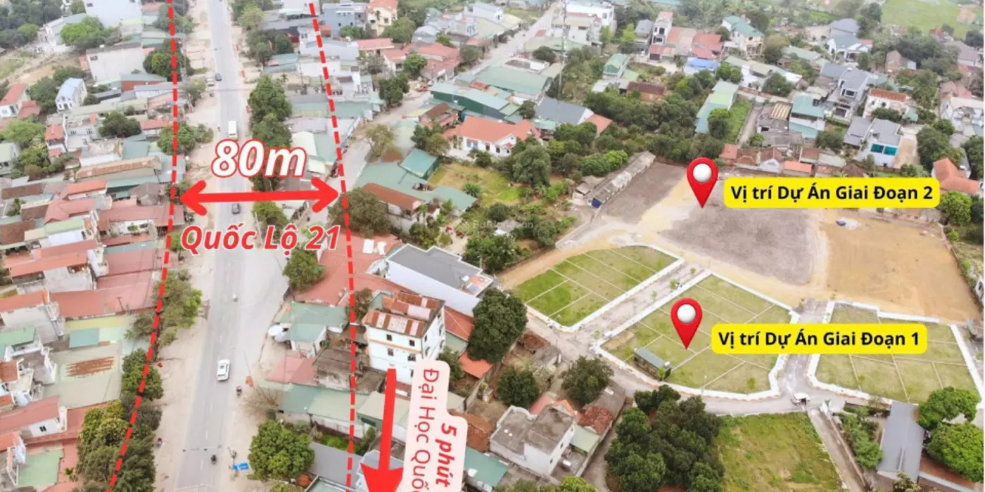 Cần bán 100m2  lô ngoại giao - trục chính rộng 10m - gần đại học QGHN, CNC - sẵn sổ, full thổ cư