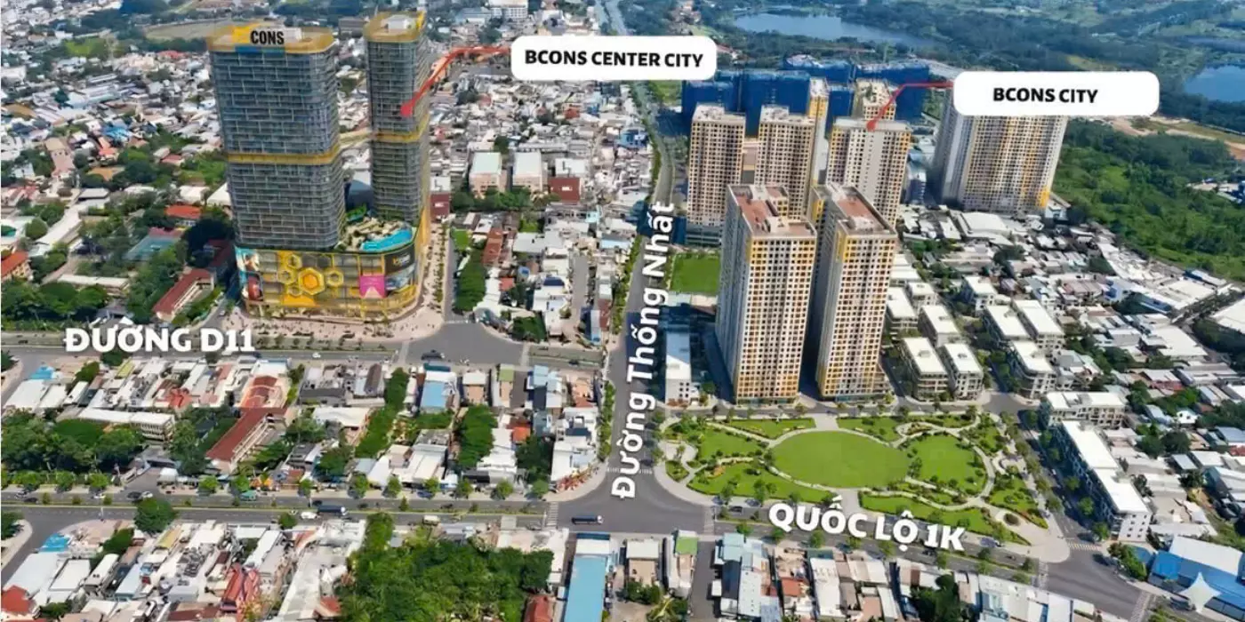 BCONS CENTER CITY – TÂM ĐIỂM SỐNG, LÀM VIỆC & ĐẦU TƯ TẠI LÀNG ĐẠI HỌC