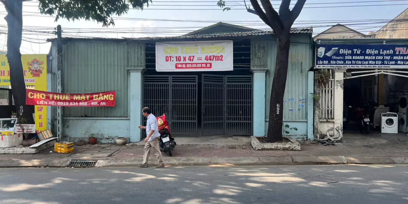 🔥 BÁN XƯỞNG TRUNG TÂM THỦ DẦU MỘT – MẶT TIỀN LÊ HỒNG PHONG 🔥