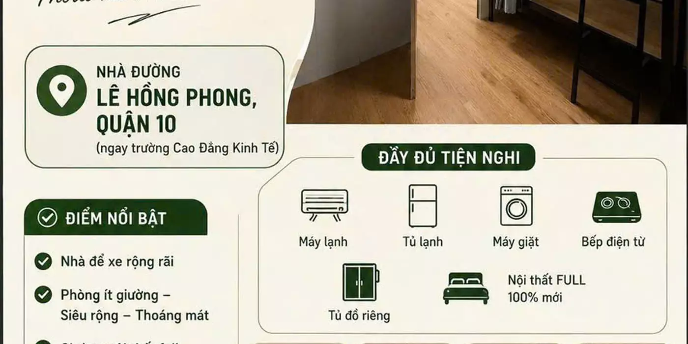 SLEEP BOX SIÊU RỘNG – GIÁ CHỈ 1.5 TRIỆU/THÁNG – TRUNG TÂM QUẬN 10
