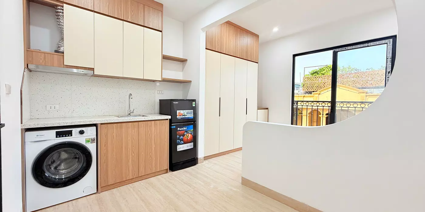 GIÁ TỐT - CHO THUÊ CĂN HỘ 1N1K FULL NỘI THẤT TẠI NGÕ 192 ĐẠI TỪ, PHƯỜNG ĐẠI KIM, QUẬN HOÀNG MAI,