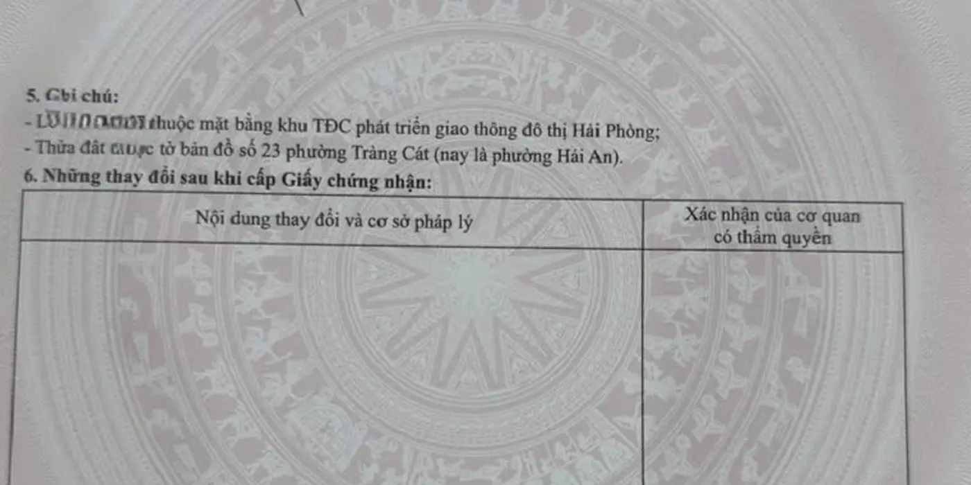 BÁN ĐẤT TĐC TRÀNG CÁT – ĐƯỜNG 12M – HẢI AN – GIÁ HƠN 2 TỶ