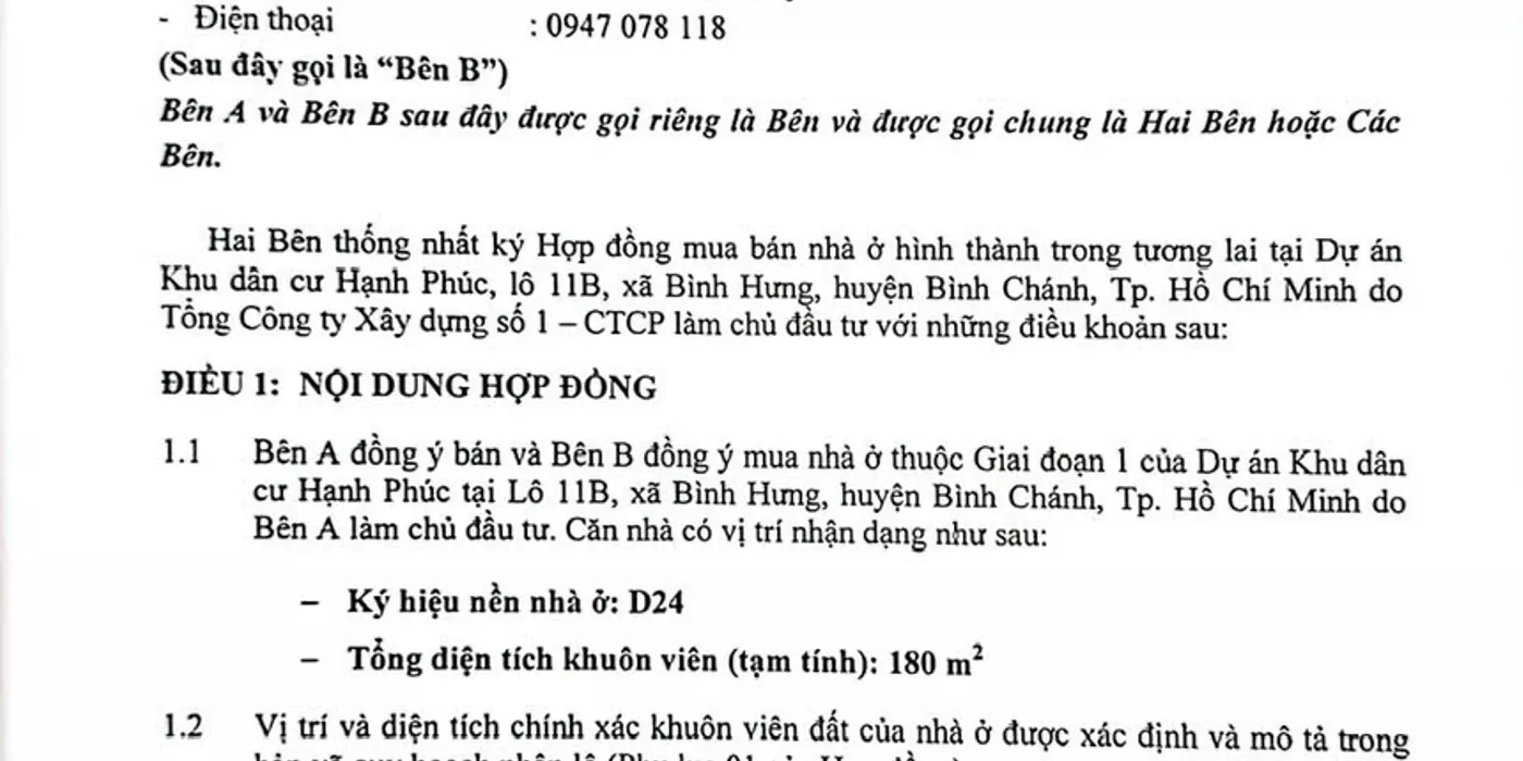 ►  BÁN HỢP ĐỒNG NHÀ Ở HÌNH THÀNH TRONG TƯƠNG LAI – KHU DÂN CƯ HẠNH PHÚC