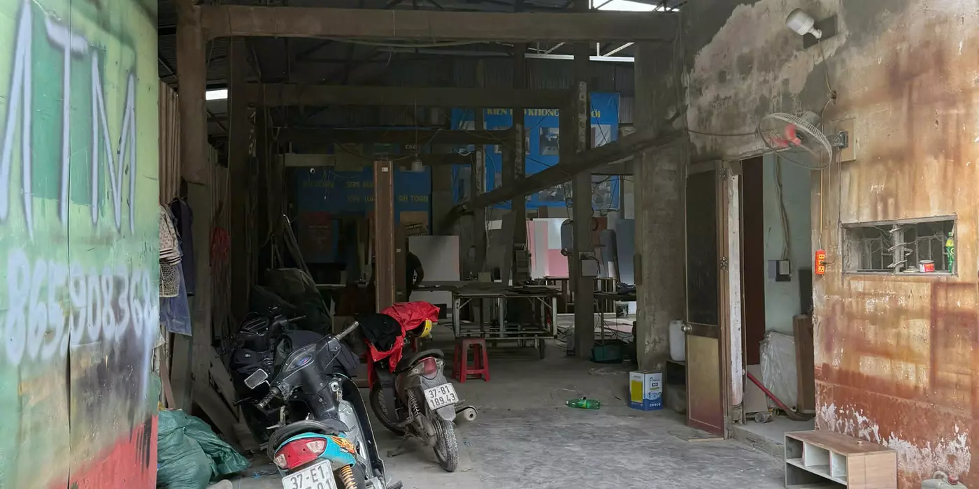 CHO THUÊ NHÀ XƯỞNG 300M² – KHỐI 14, CỬA NAM, TP. VINH, NGHỆ AN
