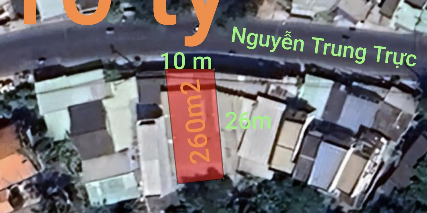 Bán đất thổ cư mặt tiền Nguyễn Trung Trực giá 10 tỷ