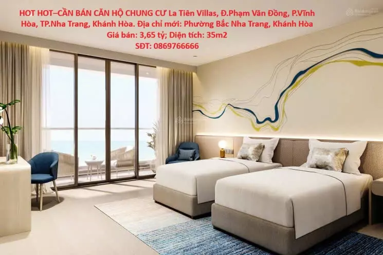 HOT HOT–CẦN BÁN CĂN HỘ CHUNG CƯ La Tiên Villas, Đ.Phạm Văn Đồng, P.Vĩnh Hòa, TP.Nha Trang, Khánh