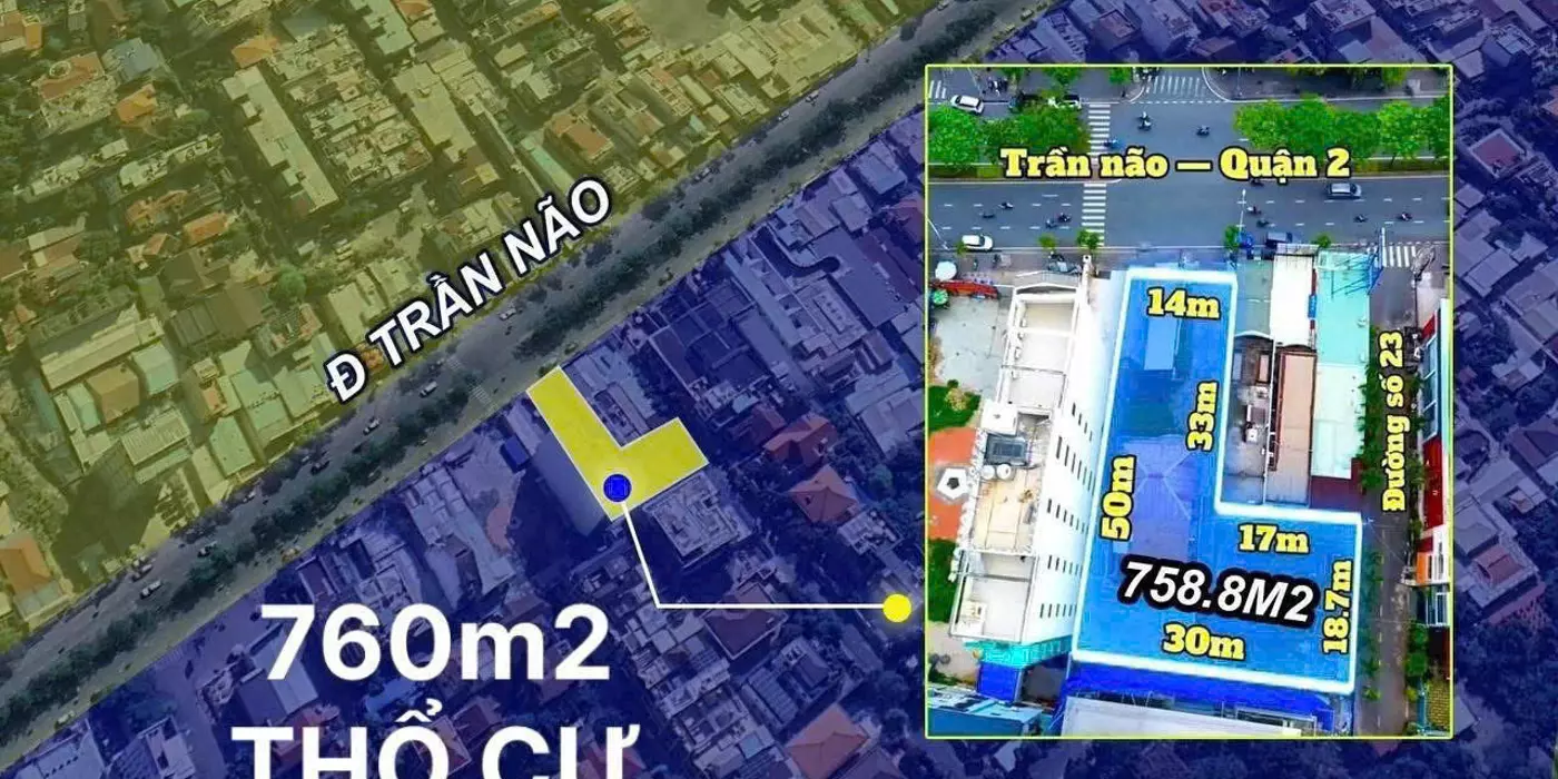 Hàng Hiem Góc 2 Mặt tiền Trần Não, An Khánh, Tp. Thủ Đức. Mặt tiền hông là Đường số 23.