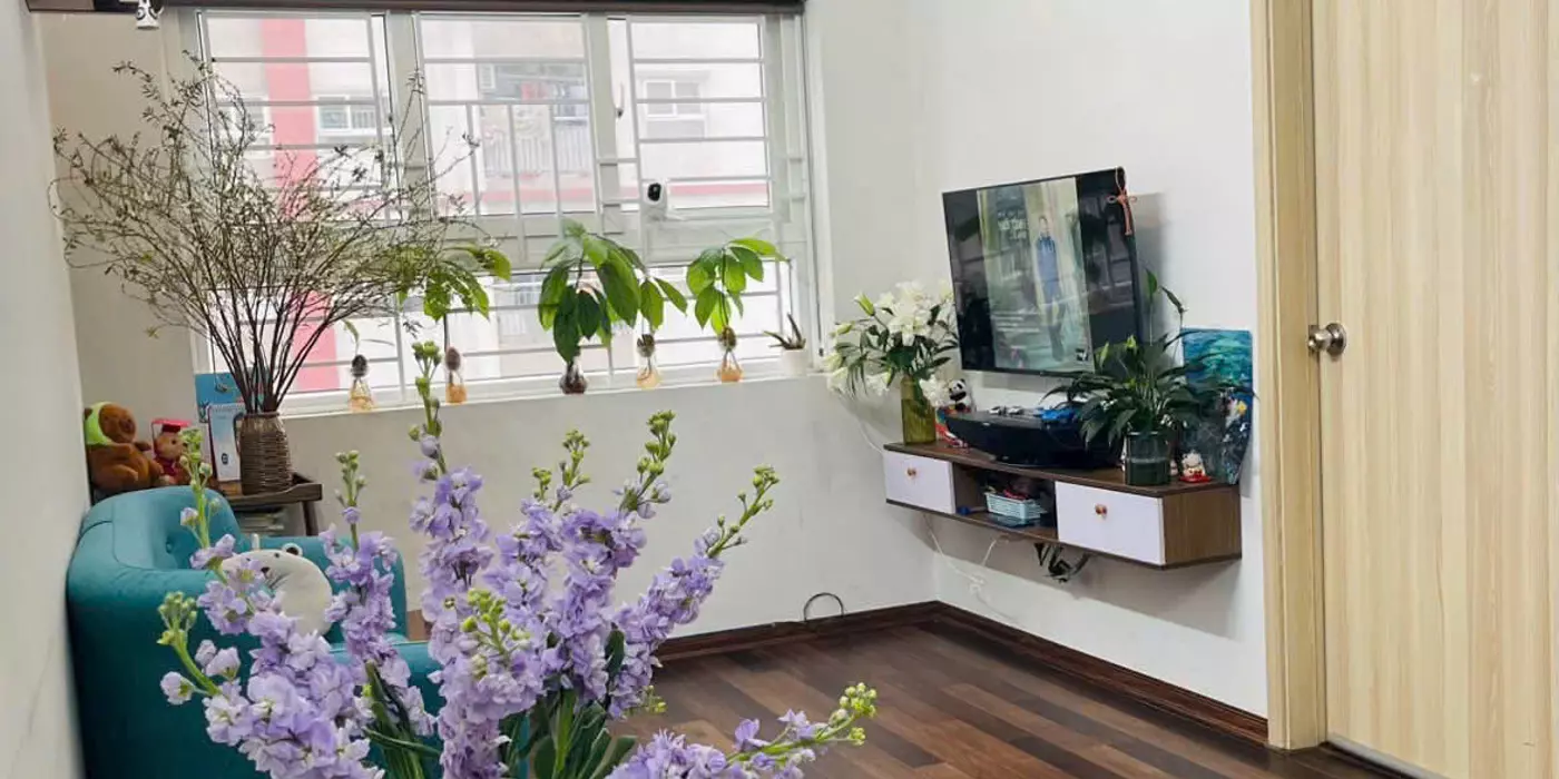 Chỉ 2,9 tỷ có ngay căn 2 ngủ 2wc full đồ, tầng trung, khu 5 tòa mới KDT Thanh Hà.
