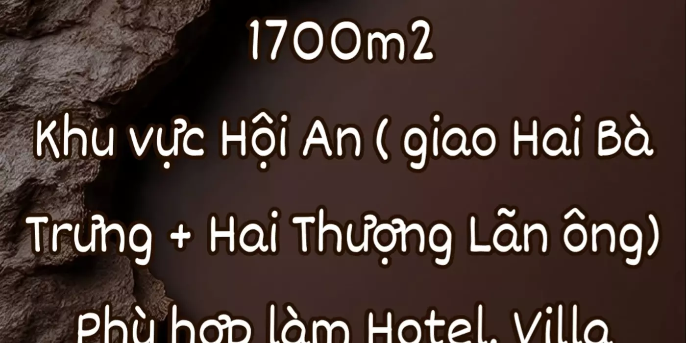 Bán đất nền dt lớn chính chủ Hội An