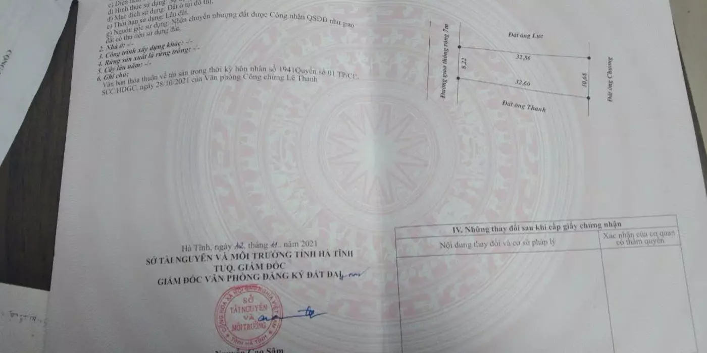 Bán gấp lô đất đẹp,FULL thổ cư,chỉ 5tr/m,trung tâm thị xã Kỳ Anh, Hà Tĩnh- Giá tốt đầu tư