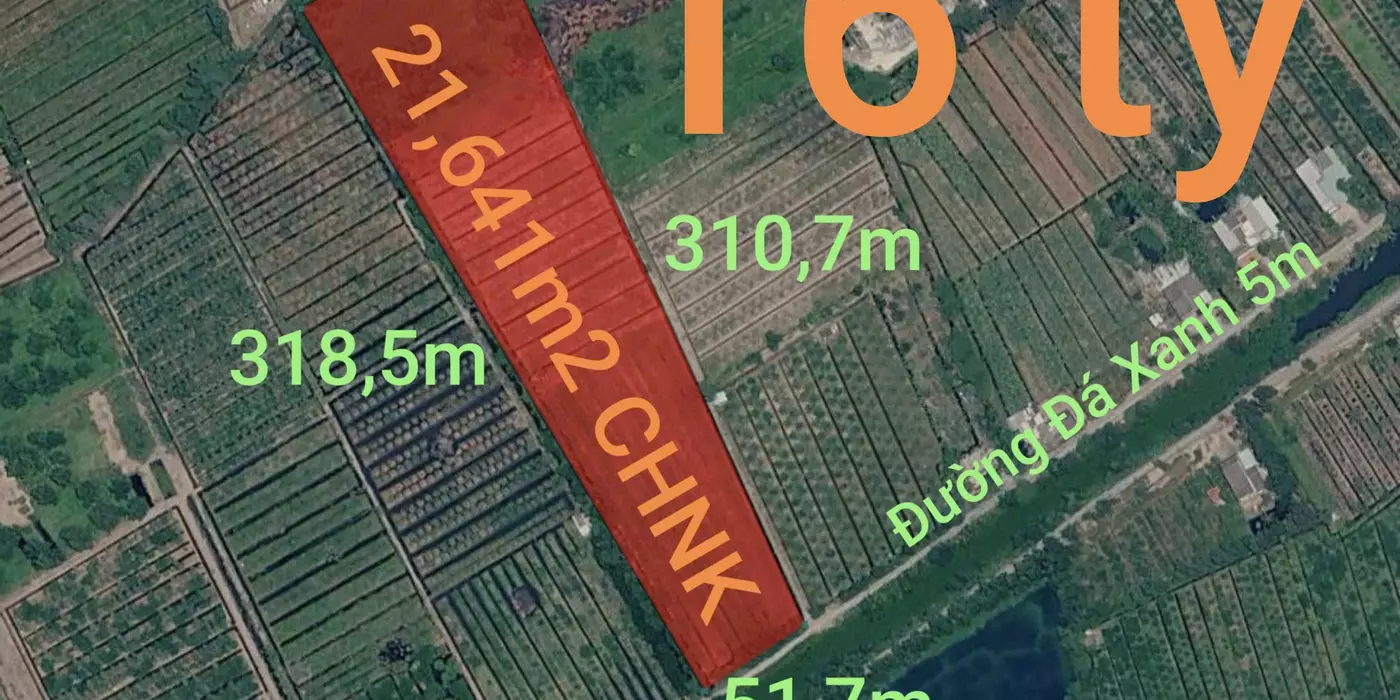 Bán lô đất CHNK không dính quy hoạch cho chuyển thổ giá 16tỷ